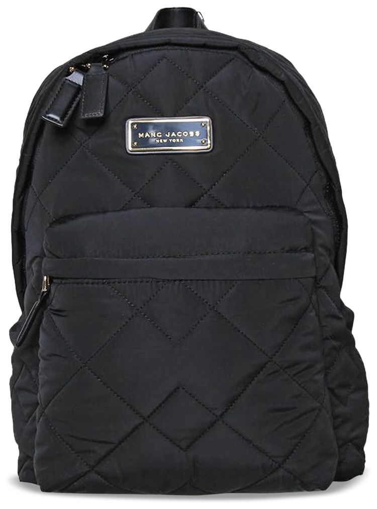 Marc Jacobs Quilted Nylon Backpack Black