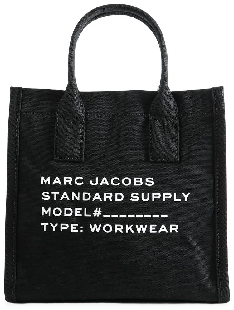 Marc Jacobs Medium Tote Canvas Standard Supply Bag Black