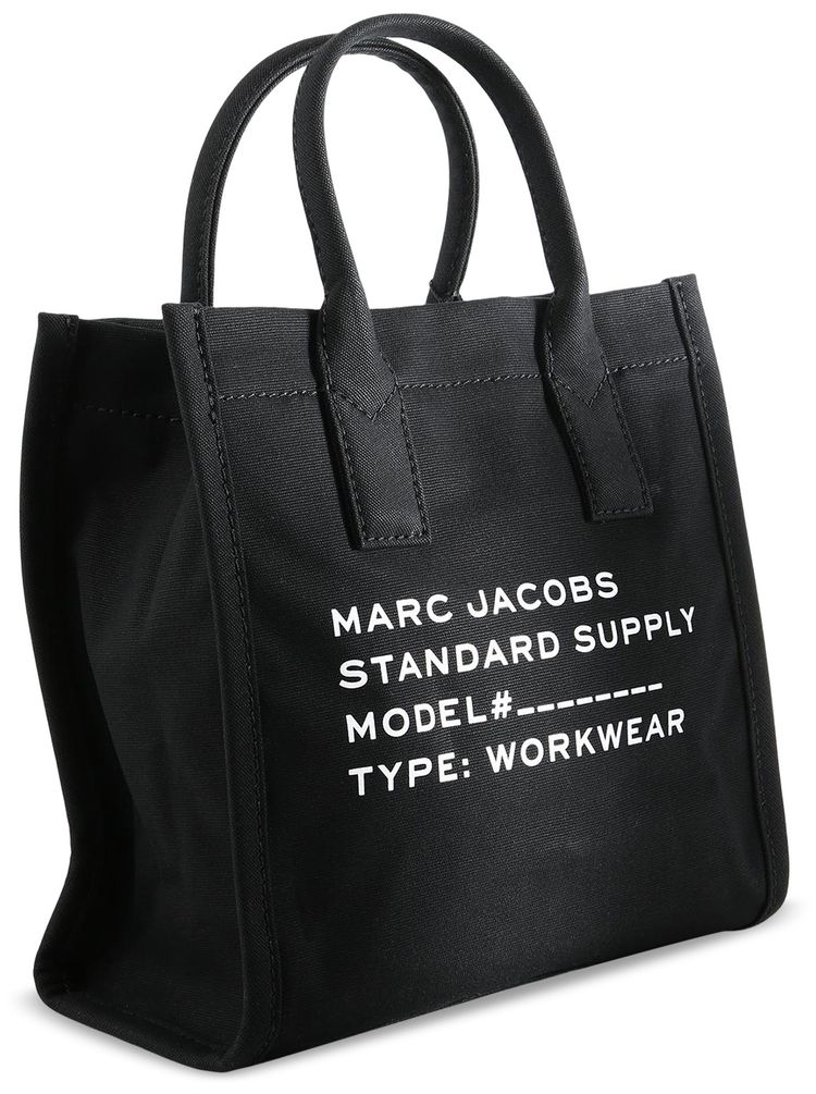 Marc Jacobs Medium Tote Canvas Standard Supply Bag Black