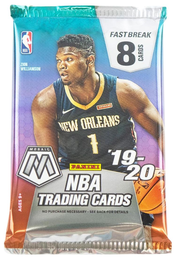 2019 20 Panini Mosaic Fast Break Basketball Hobby Pack