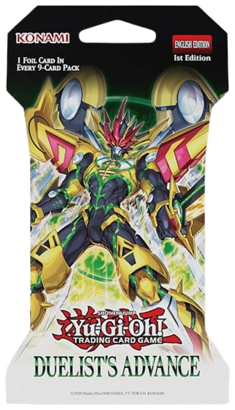 Yu Gi Oh Duelists Advance 1st Edition Sleeved Booster Pack