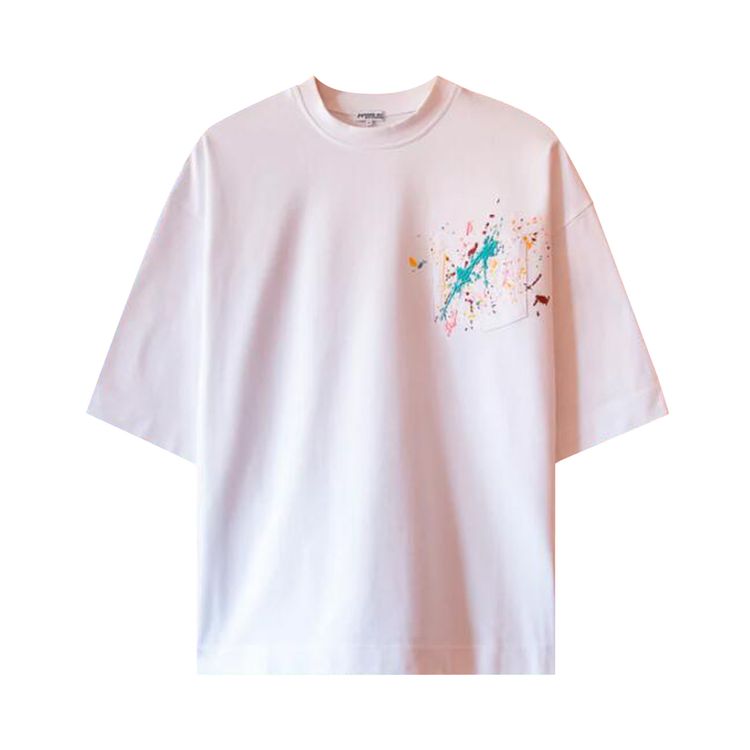 HOUSE OF ERRORS Embroidered Paint Splatter Tee White