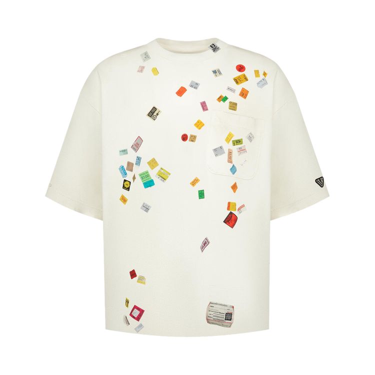 Maison Mihara Yasuhiro Price Sticker Tee White