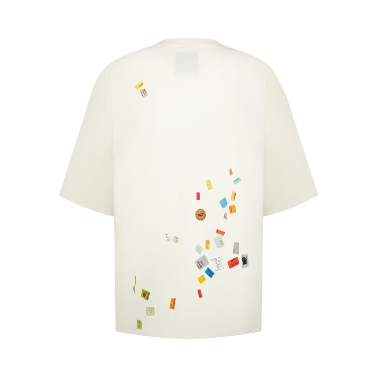 Maison Mihara Yasuhiro Price Sticker Tee White