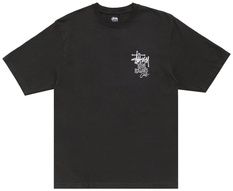 Stussy High Rollers Tee Faded Black