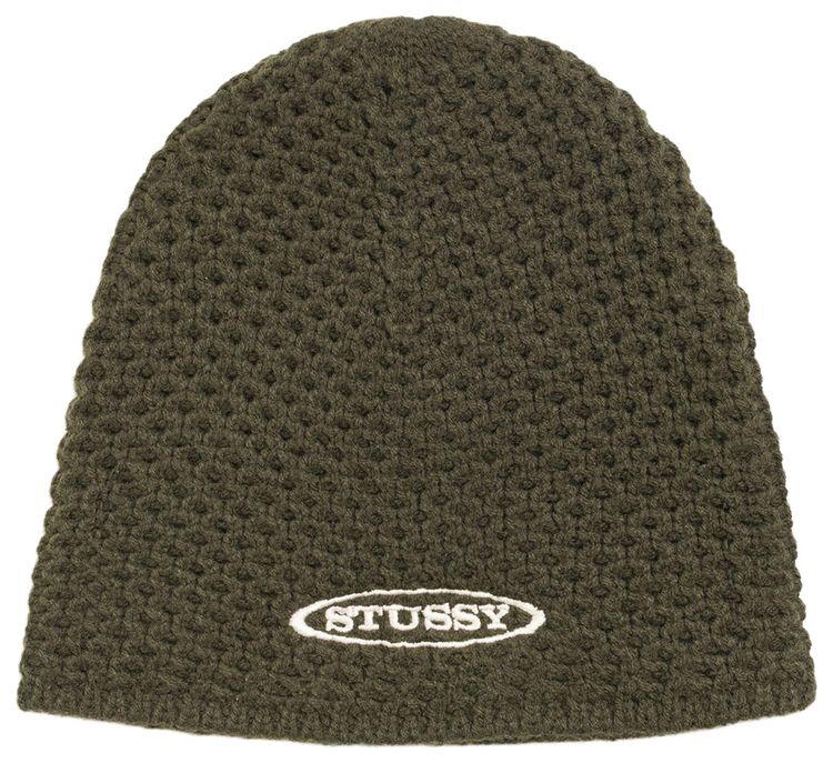Stussy Textured Knit Skullcap Olive