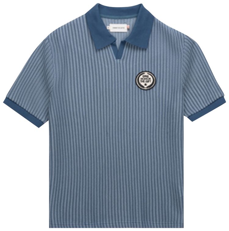 Honor The Gift Striped Knit Polo Indigo
