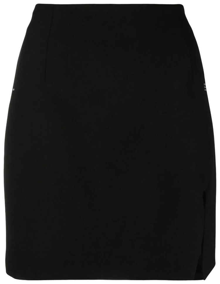 Off White Corp Tailored Mini Skirt BlackWhite