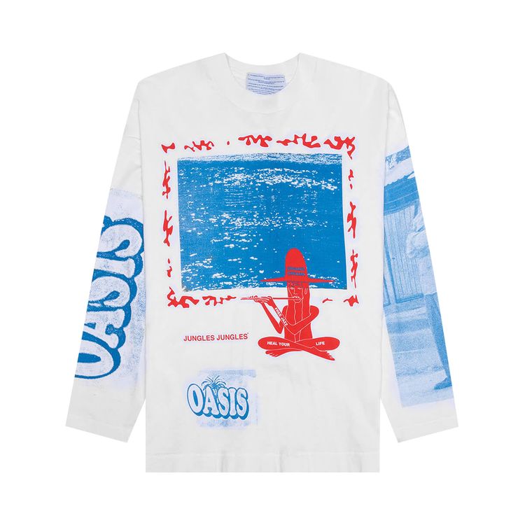 Jungles Password To Nirvana Long Sleeve Tee White