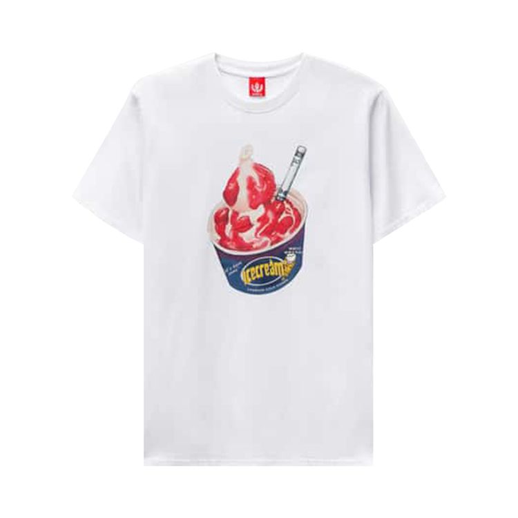 Icecream Glaze Short Sleeve Tee White