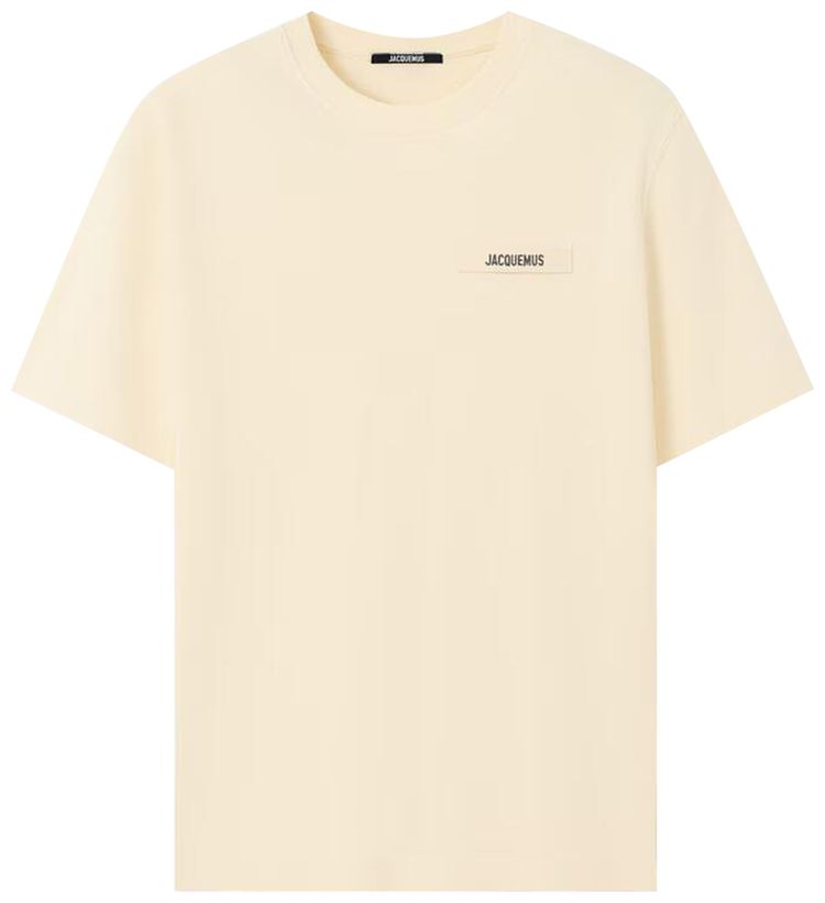 Jacquemus Le T Shirt Gros Grain Dark Beige