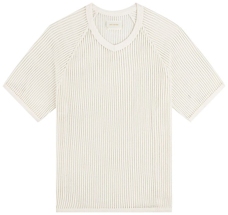 Aime Leon Dore Mesh V Neck Tee Cream