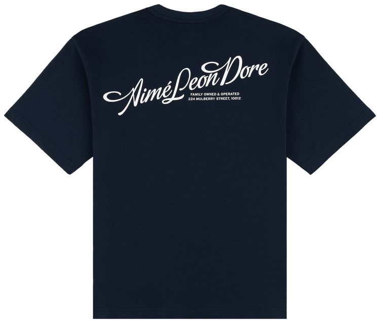 Aime Leon Dore Pappous Logo Tee Navy Blazer