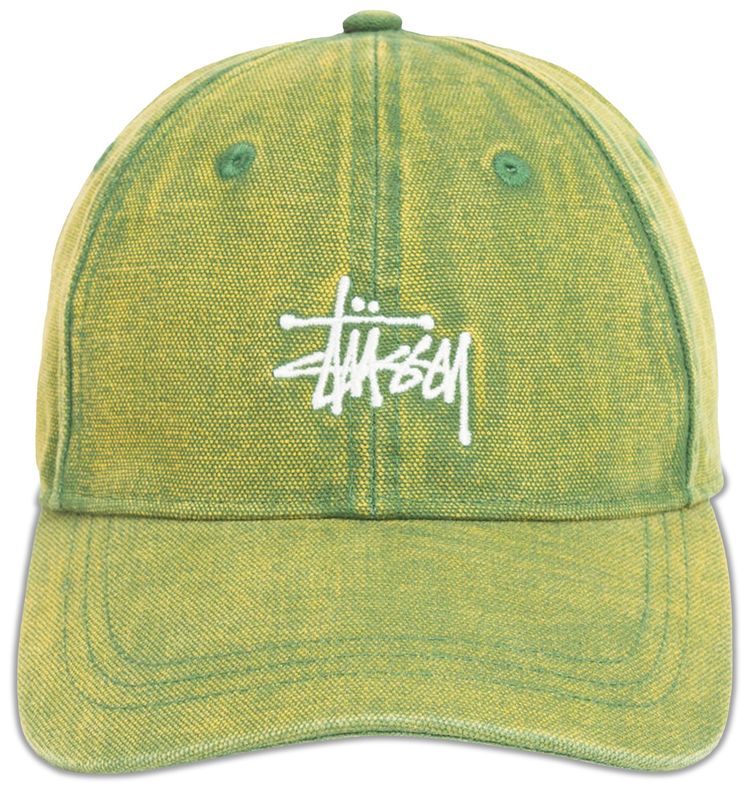 Stussy Washed Basic Stussy Cap Pine