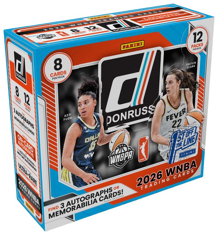 2026 Panini Donruss WNBA Trading Card Box 1st Off The Line