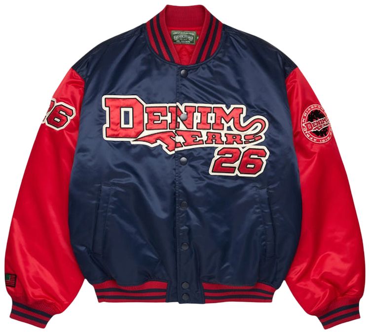 Denim Tears Varsity Jacket Navy