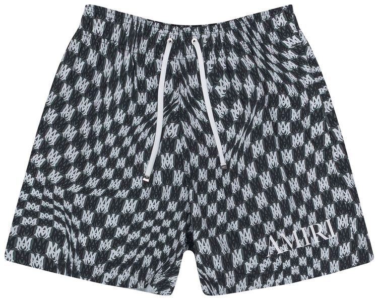 Amiri Wavy MA Swim Trunk Black