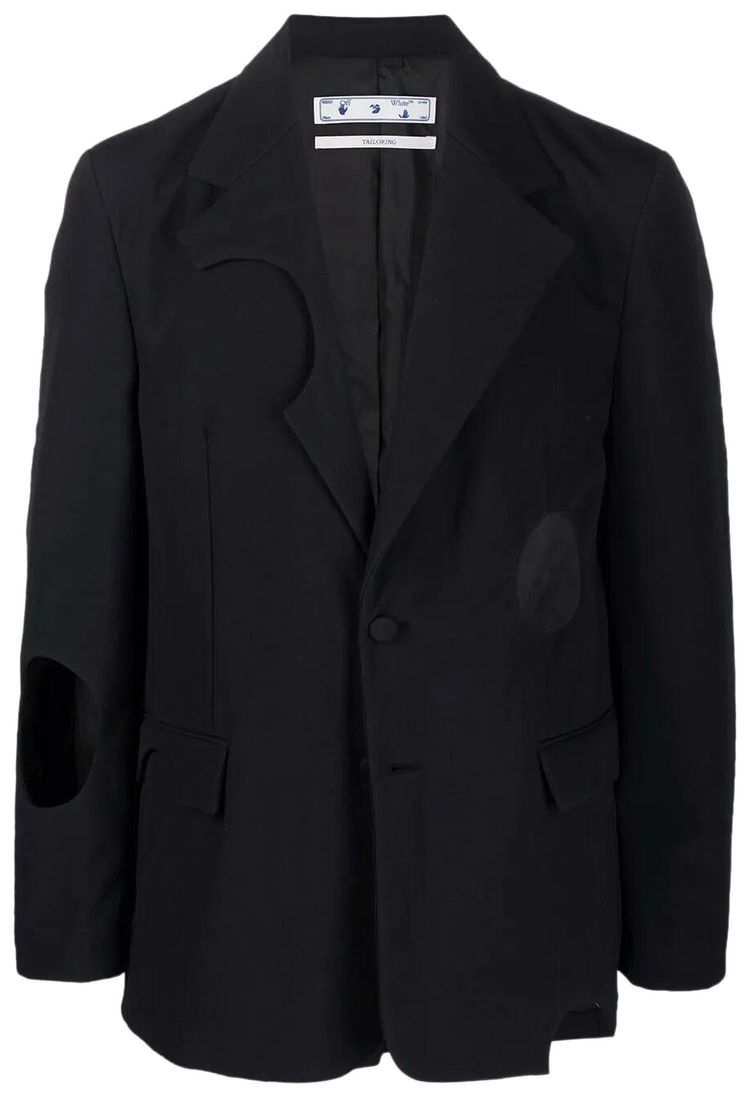Off White Meteor Padded Blazer Black
