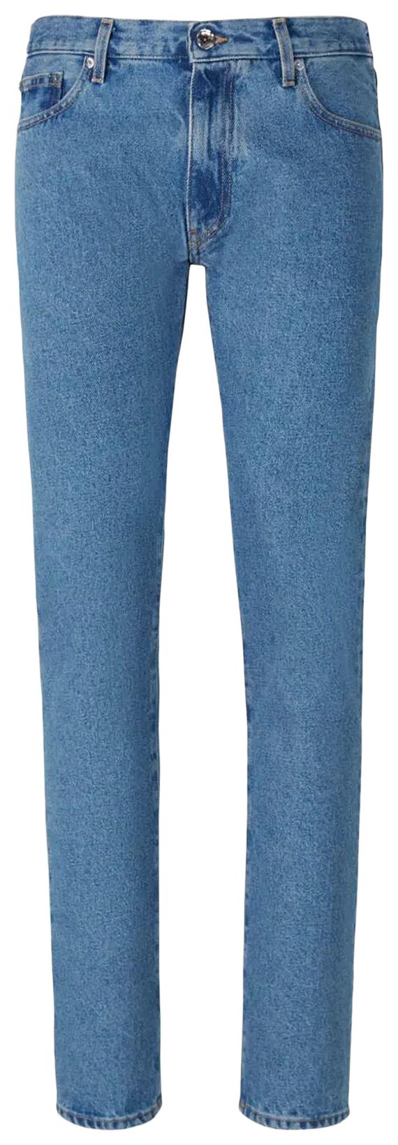 Off White Diag Tab Slim Jeans BlueWhite