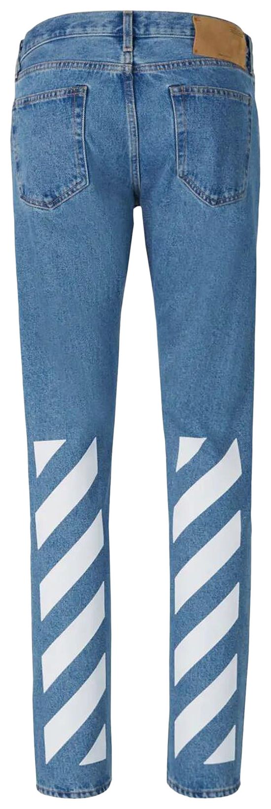 Off White Diag Tab Slim Jeans BlueWhite