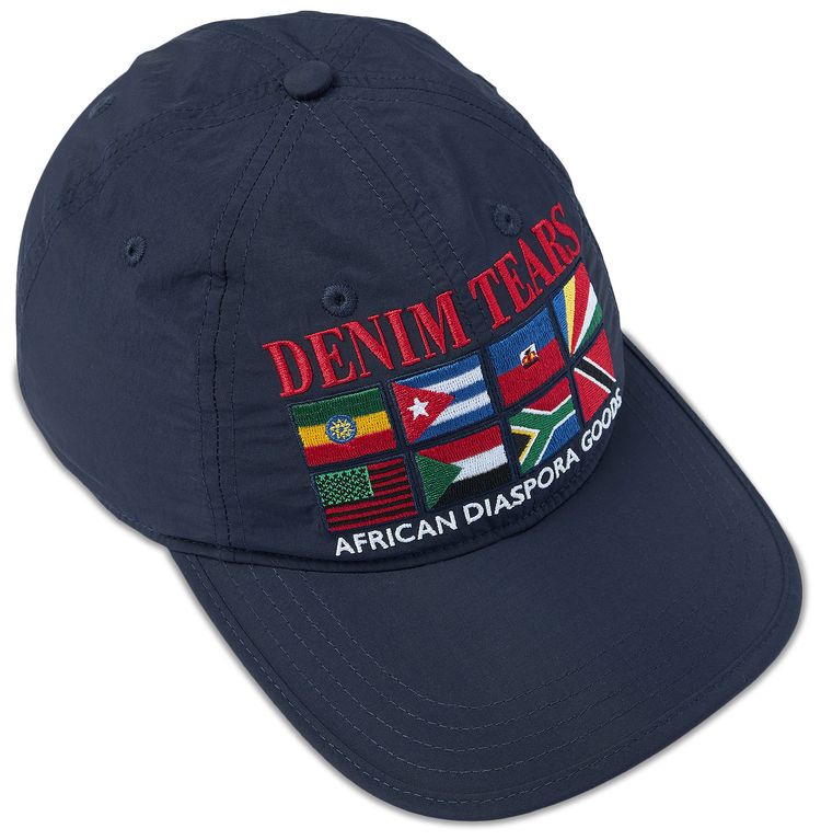 Denim Tears Diaspora Flags Cap Navy