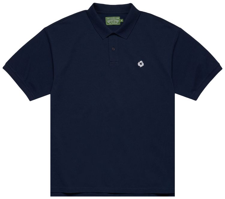 Denim Tears Wreath Polo Navy
