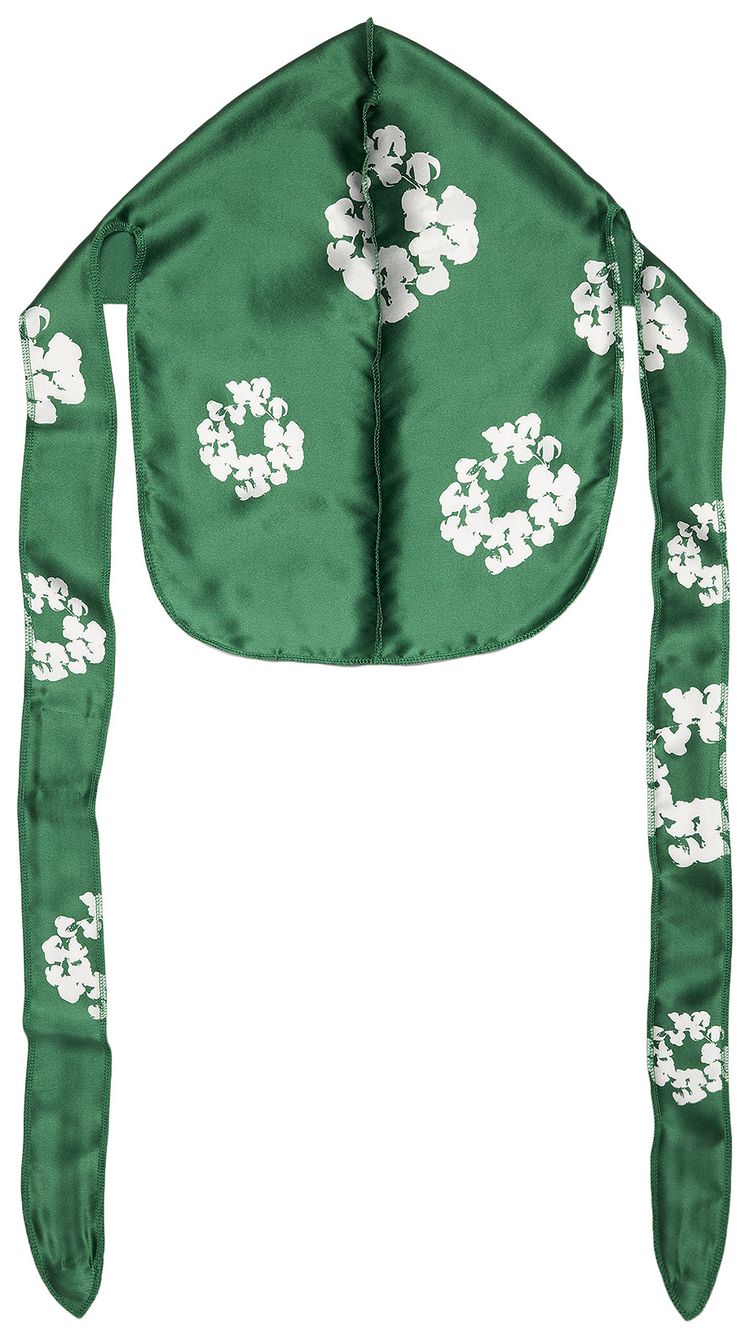 Denim Tears Cotton Wreath Durag Green
