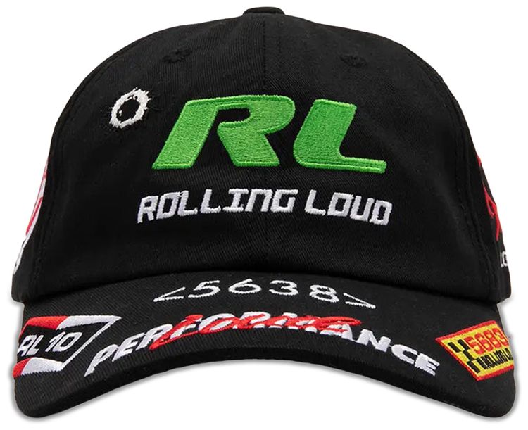 Rolling Loud Patchwork Dad Hat Black