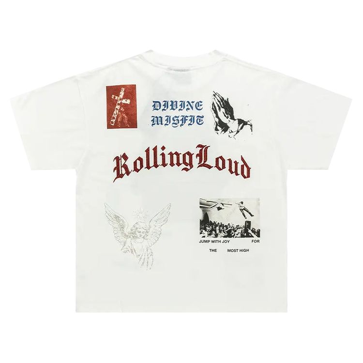 Rolling Loud Divine Misfit Tee White