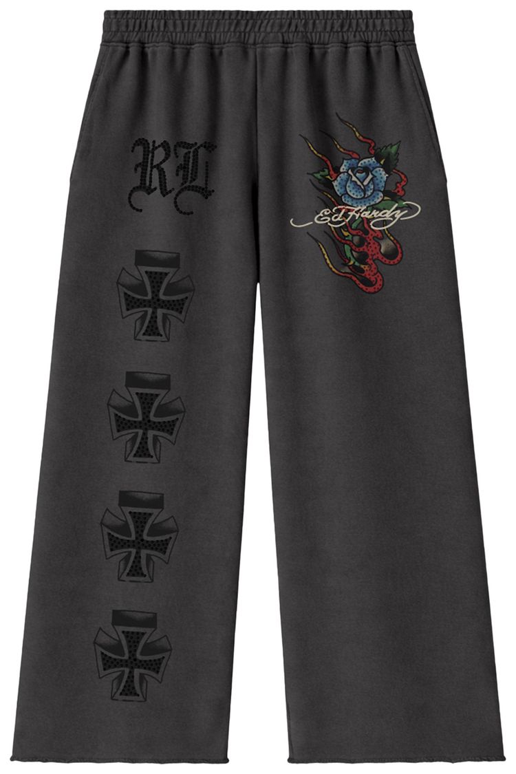 Rolling Loud x Ed Hardy Cross Sweatpant Black