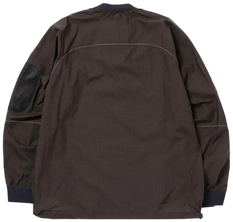And Wander Breath Rip Pullover Jacket Charcoal