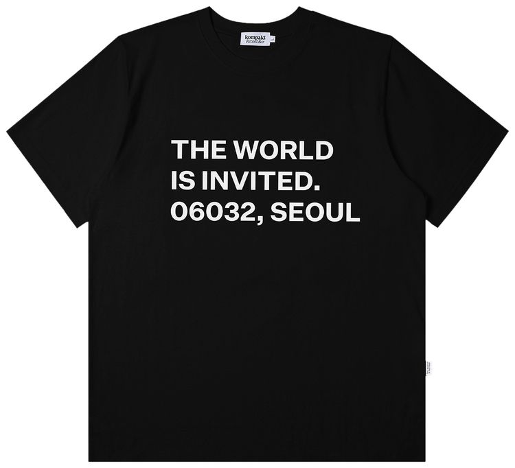 Kompakt Record Bar TWII Seoul Tee Black