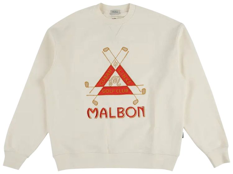 Malbon Trinity Crewneck Cream