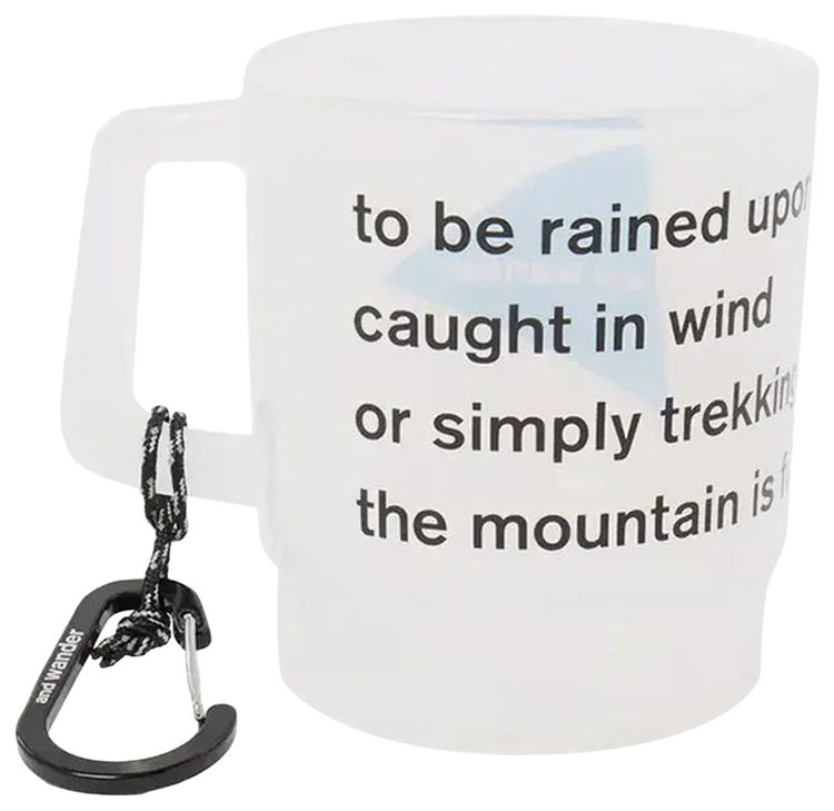 And Wander Logo Mug Off White