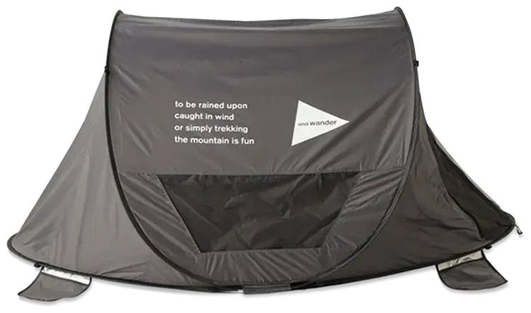 And Wander Popup Sunshade Tent Charcoal