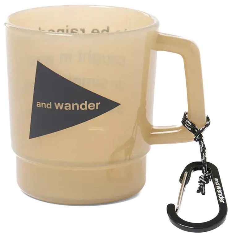 And Wander Logo Mug Beige