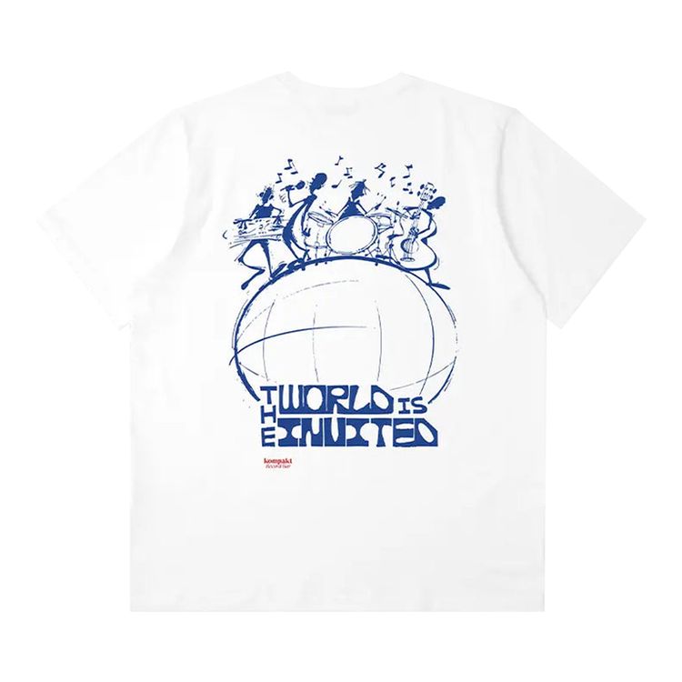 Kompakt Record Bar x Elijah Anderson Graphic Tee WhiteBlue