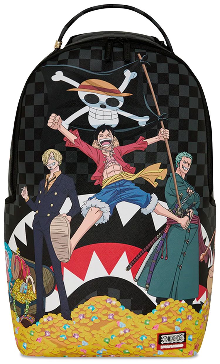 Sprayground One Piece Straw Treasure Hunt Backpack Multicolor