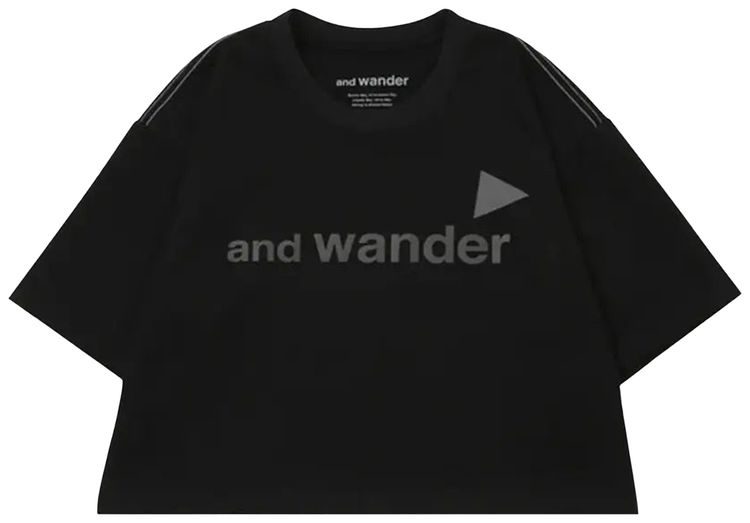 And Wander Ref Tee Black