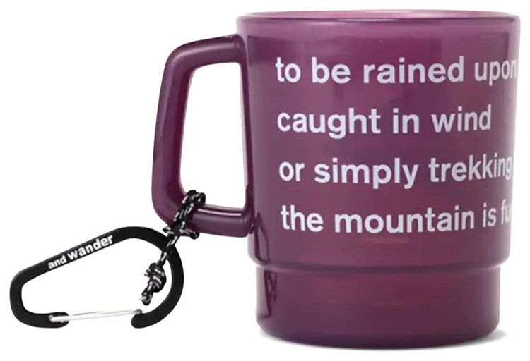 And Wander Logo Mug Purple