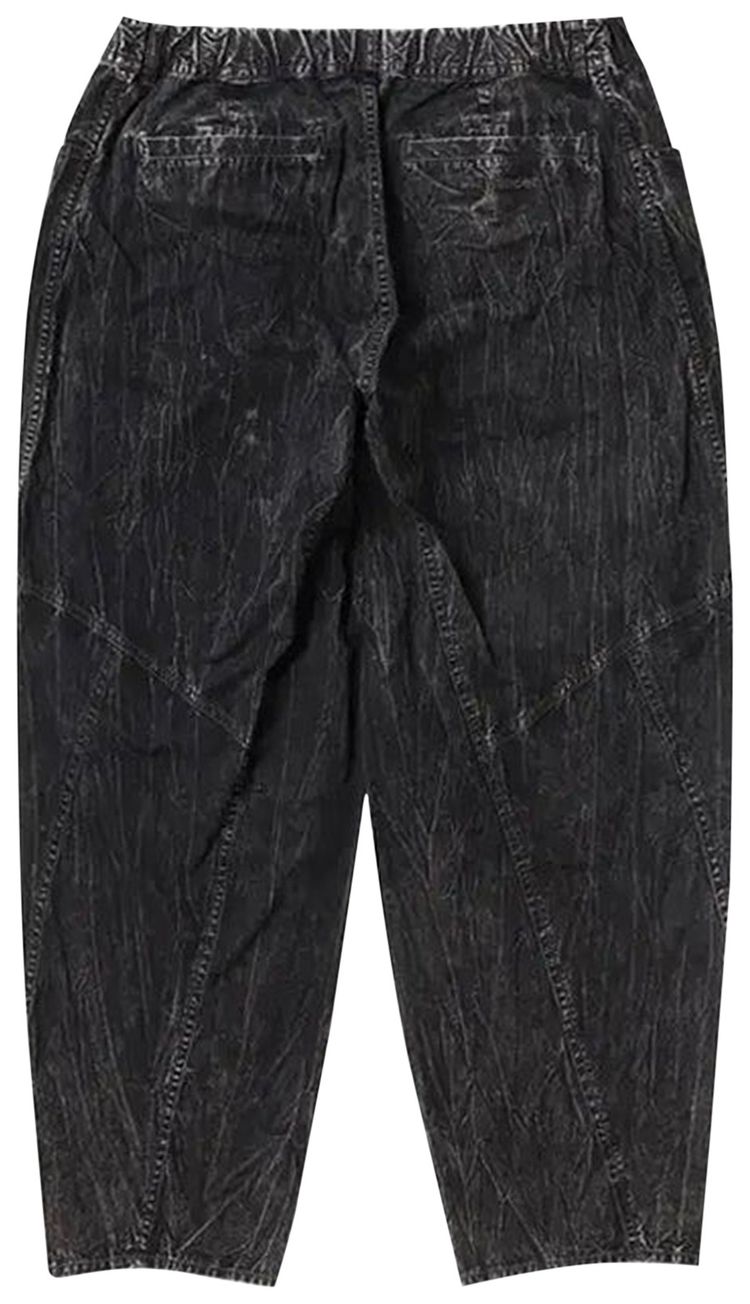 And Wander Bleach Twill Wide Pants Black