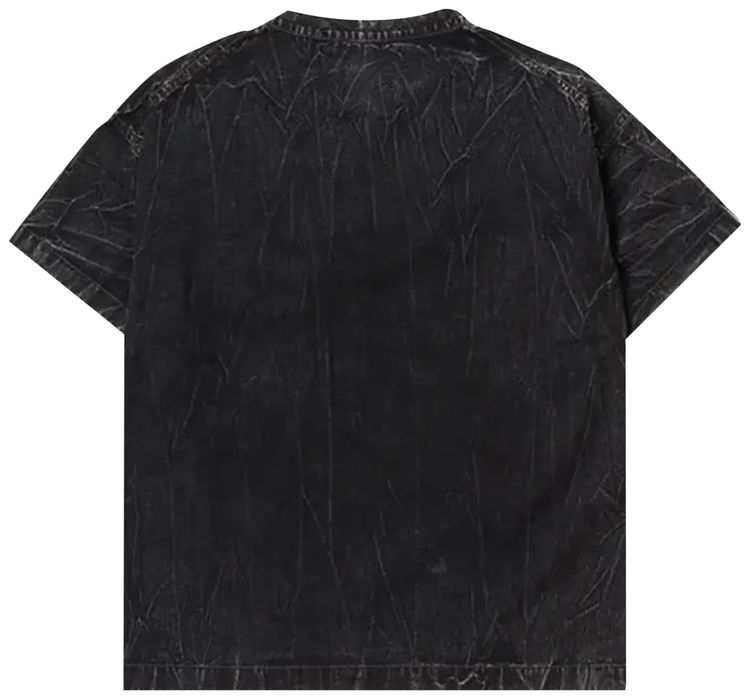And Wander Bleach Twill Tee Black