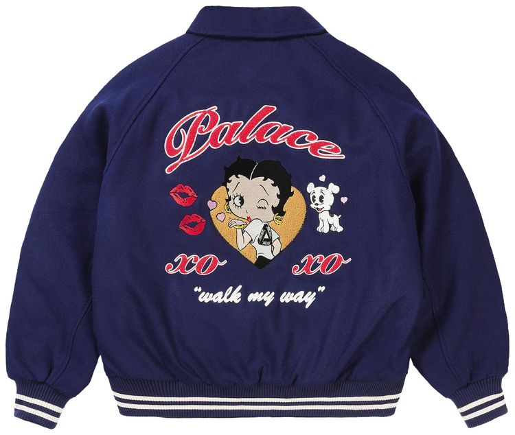 Palace Betty Boop Varsity Jacket Navy