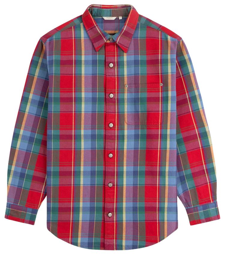 Aime Leon Dore Plaid Work Shirt Red Plaid