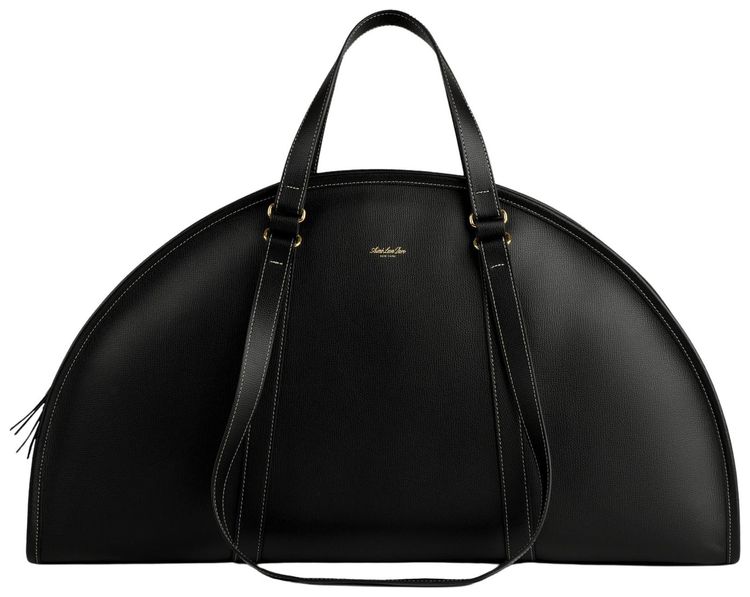 Aime Leon Dore Full Grain Leather Weekender Bag Black