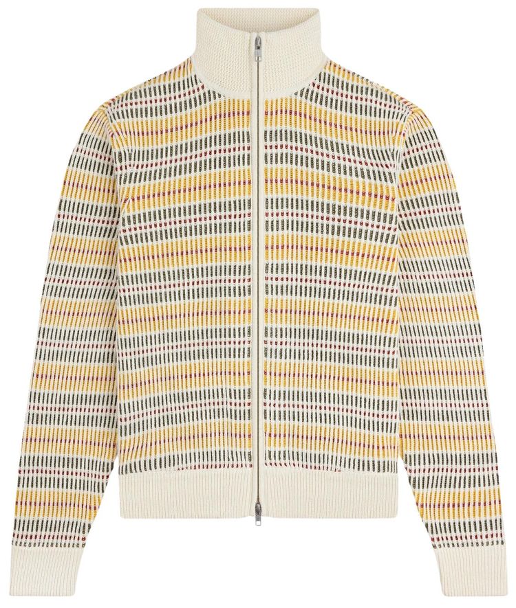 Aime Leon Dore Multi Color Knit Track Sweater Pristine Multi