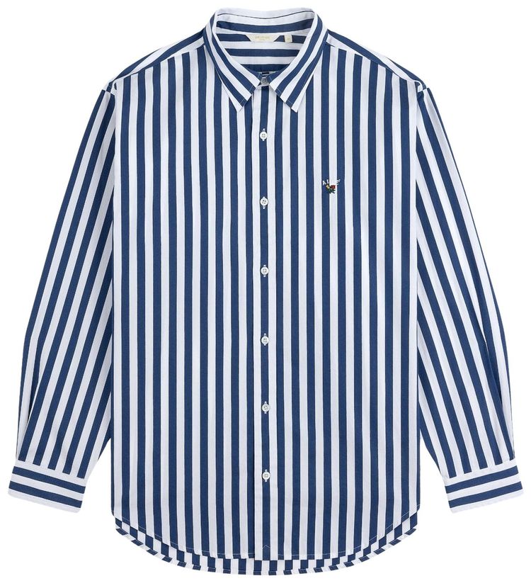 Aime Leon Dore Striped Leon Overshirt Navy Blazer