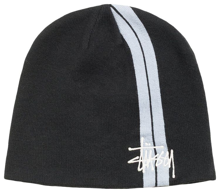 Stussy Double Stripe Skullcap Black