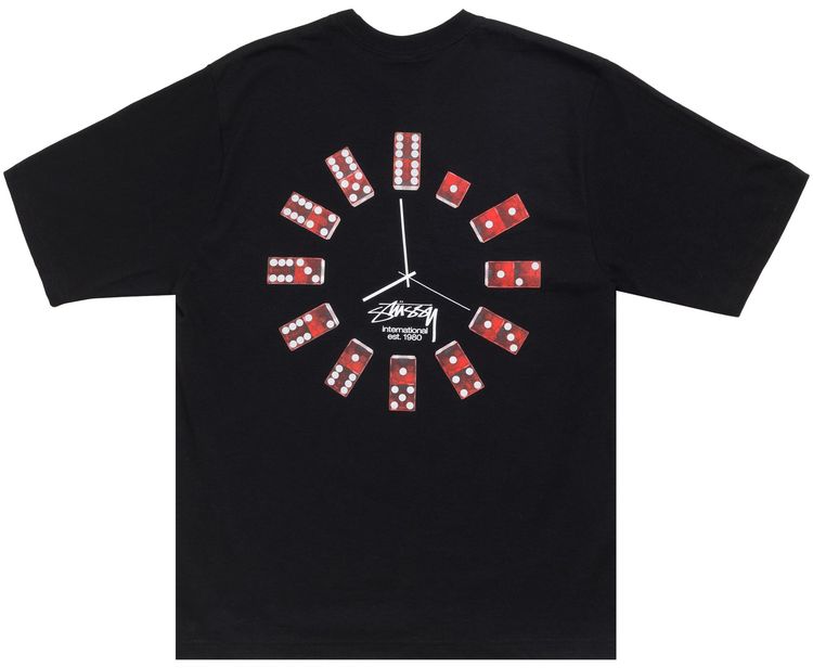 Stussy Dice Clock Tee Black