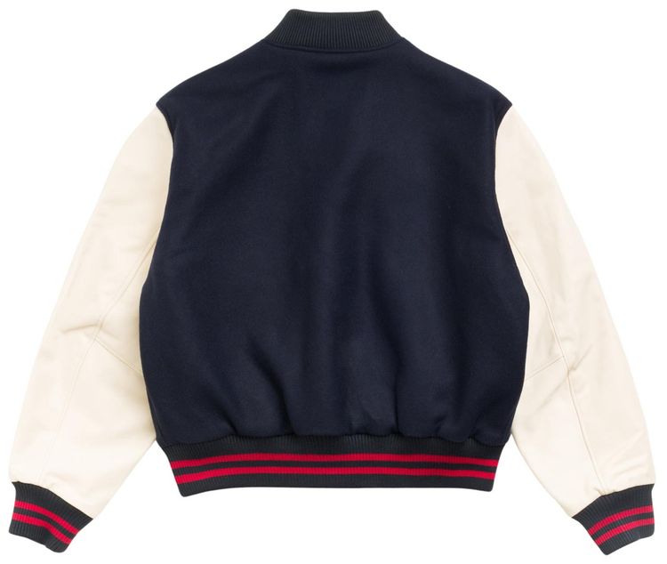 Stussy Wool Varsity Jacket Navy